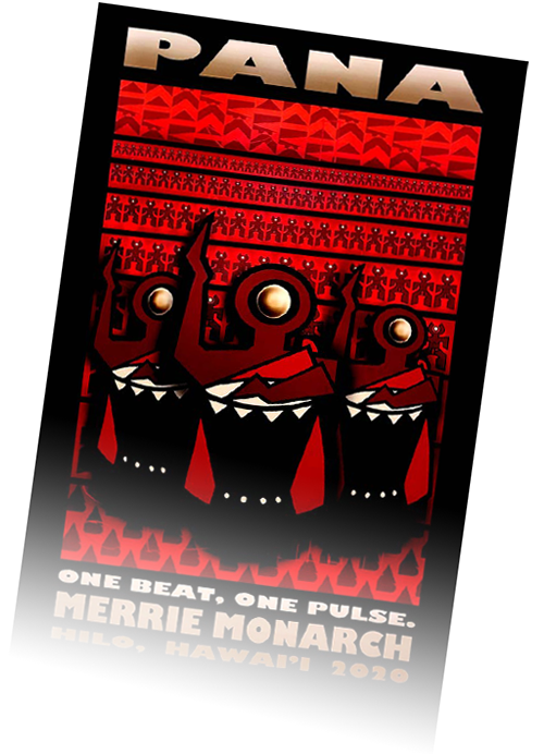 2018 Official Merrie Monarch Poster by Artist: Nelson Makua