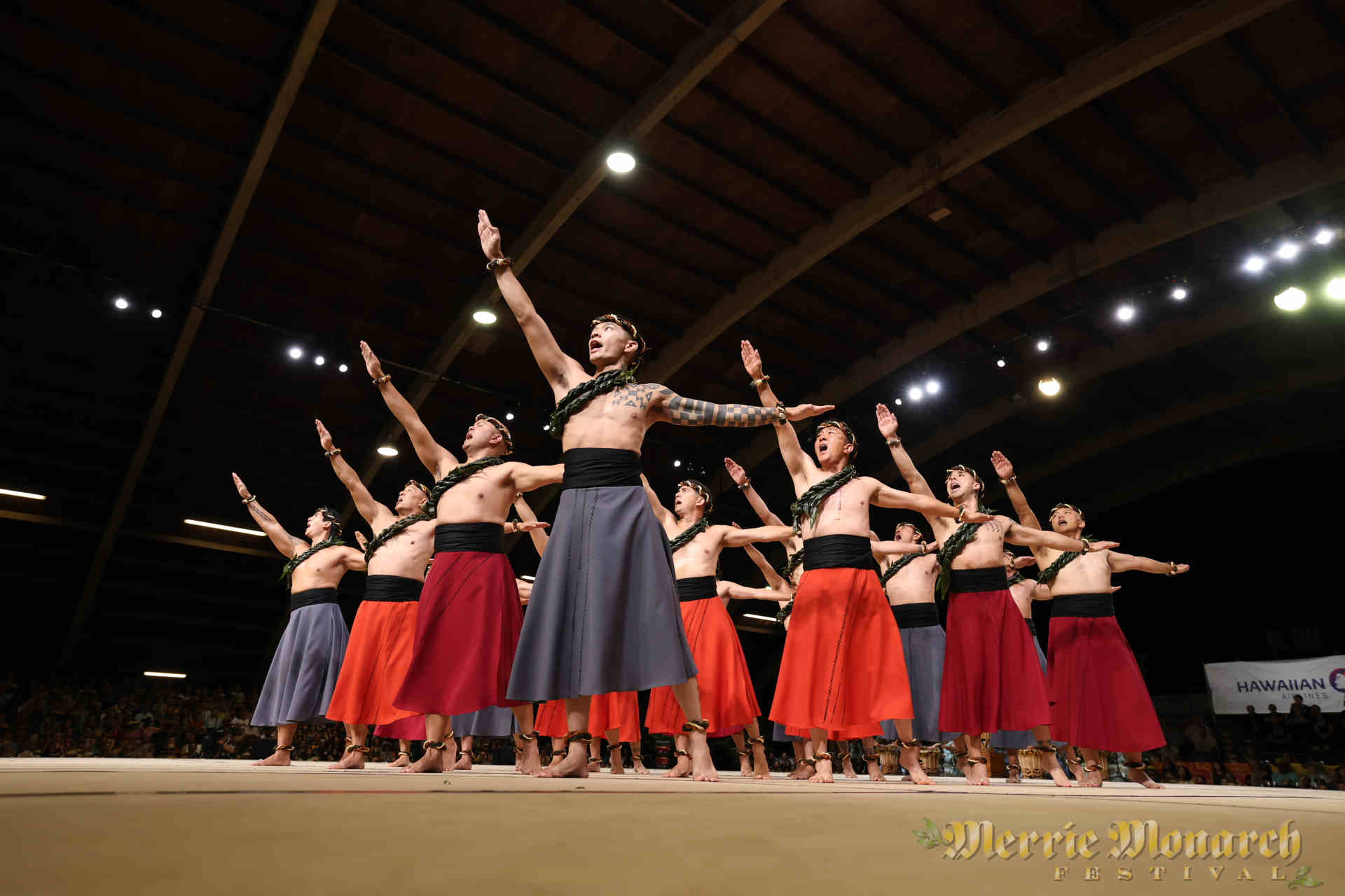 Hālau Nā Kamalei O Līlīlehua (Kāne) - Kumu Robert Uluwehionāpuaikawēkiuokalani Cazimero - Photo by Cody Yamaguchi